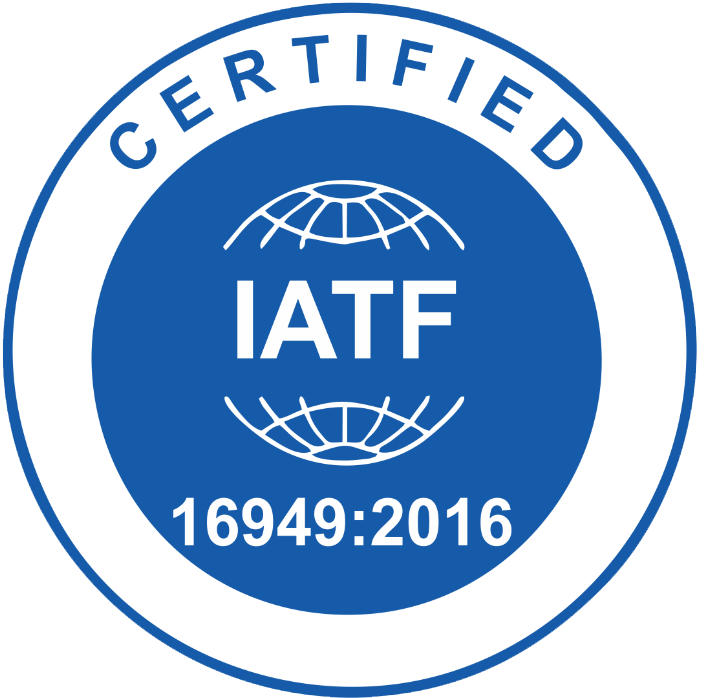 IATF 16949:2016 certified